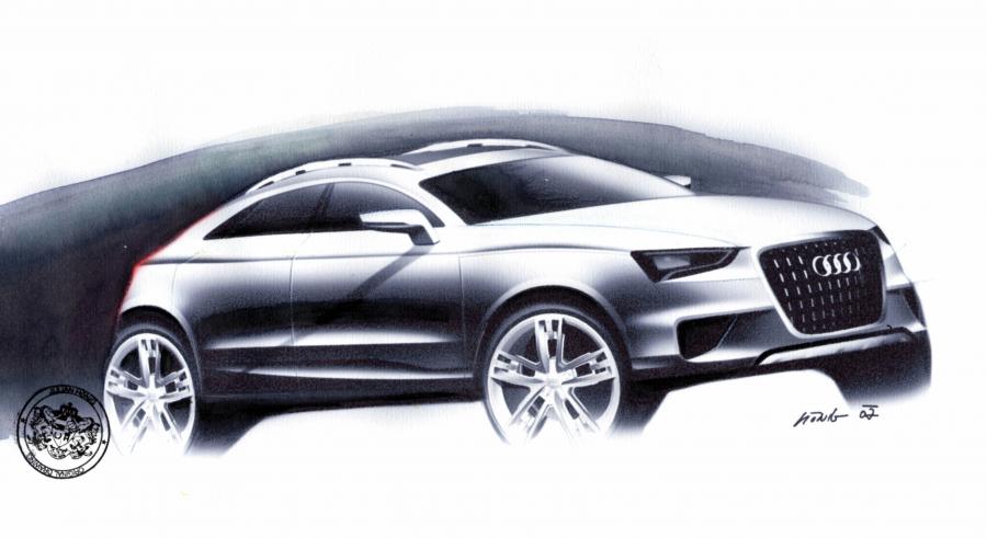 Эскиз Audi Cross Coupe Quattro Concept 2007 года  (фото 13 из 49)